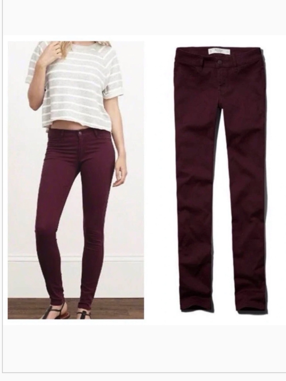 Abercrombie and Fitch Low Rise Skinny Jeans Size 27 New With Tags